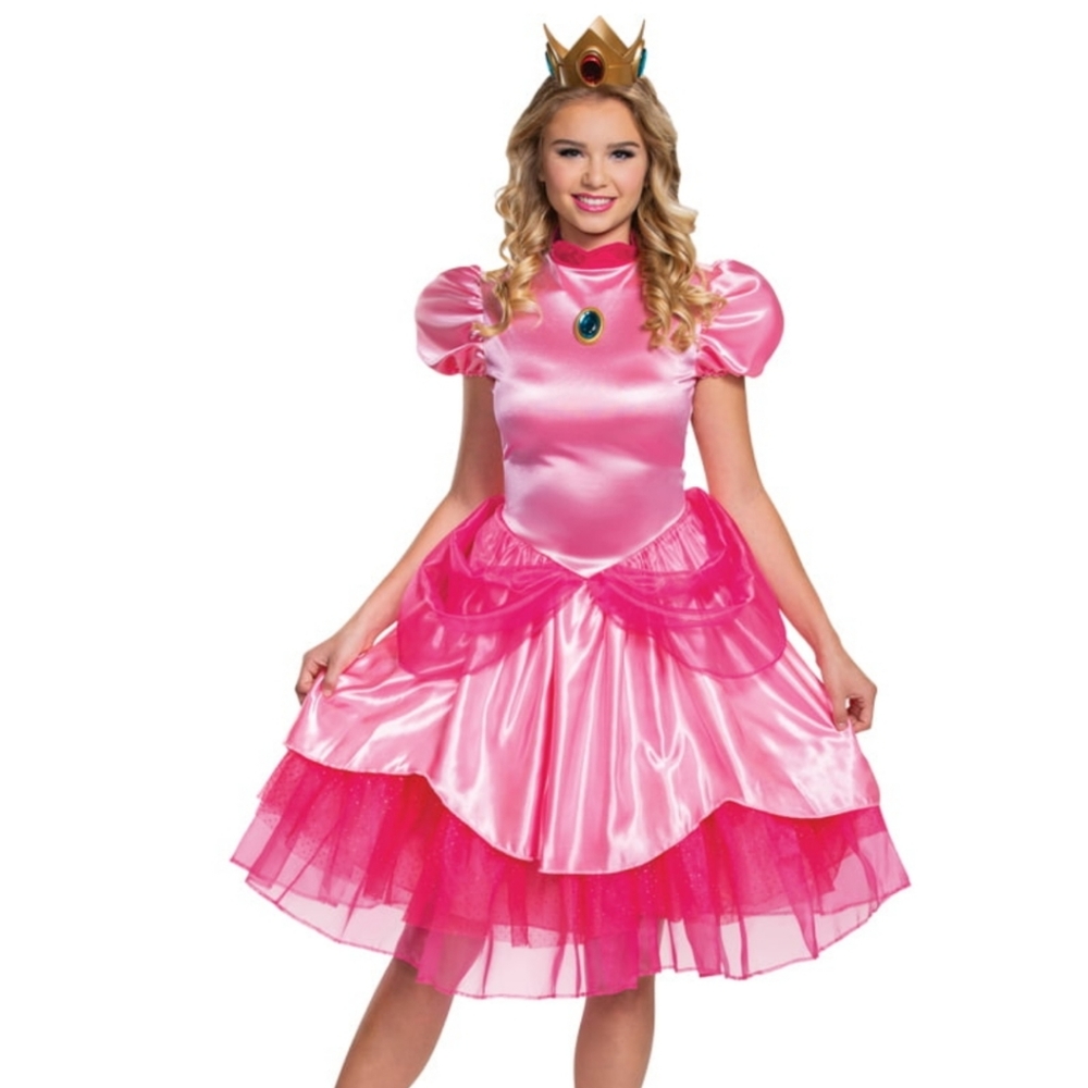 Adult Princess Peach costume size small 4-6